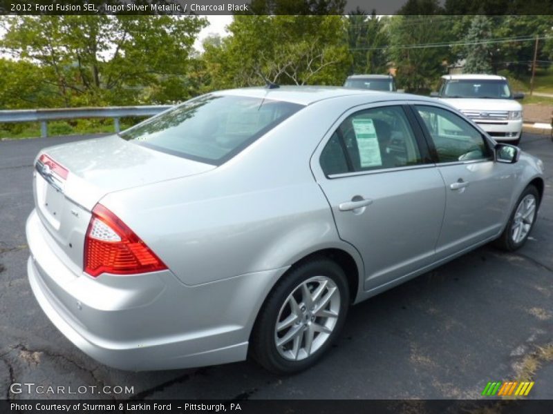 Ingot Silver Metallic / Charcoal Black 2012 Ford Fusion SEL