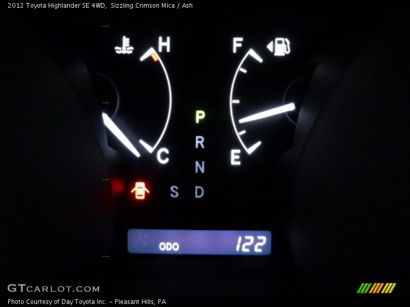 Sizzling Crimson Mica / Ash 2012 Toyota Highlander SE 4WD