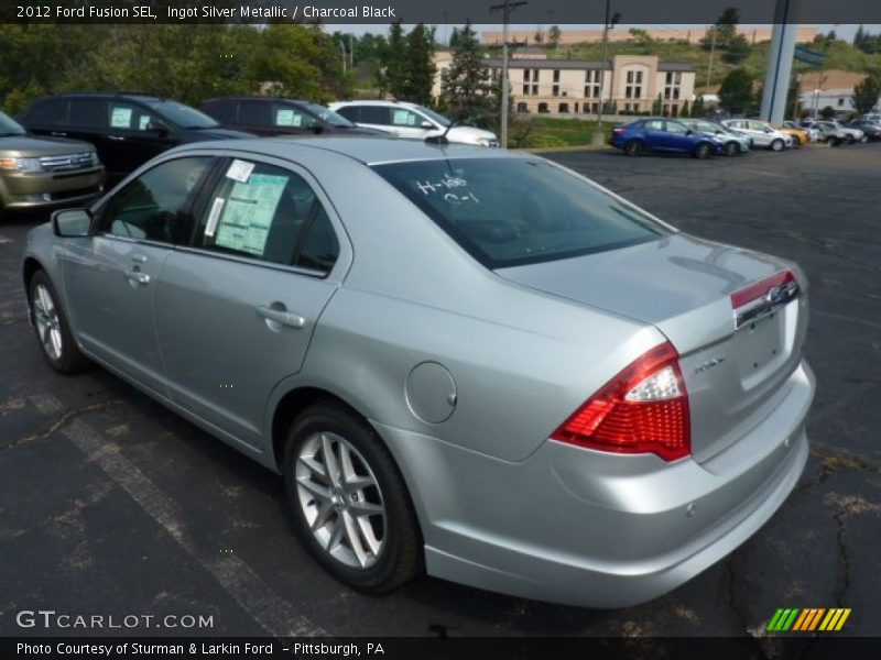 Ingot Silver Metallic / Charcoal Black 2012 Ford Fusion SEL