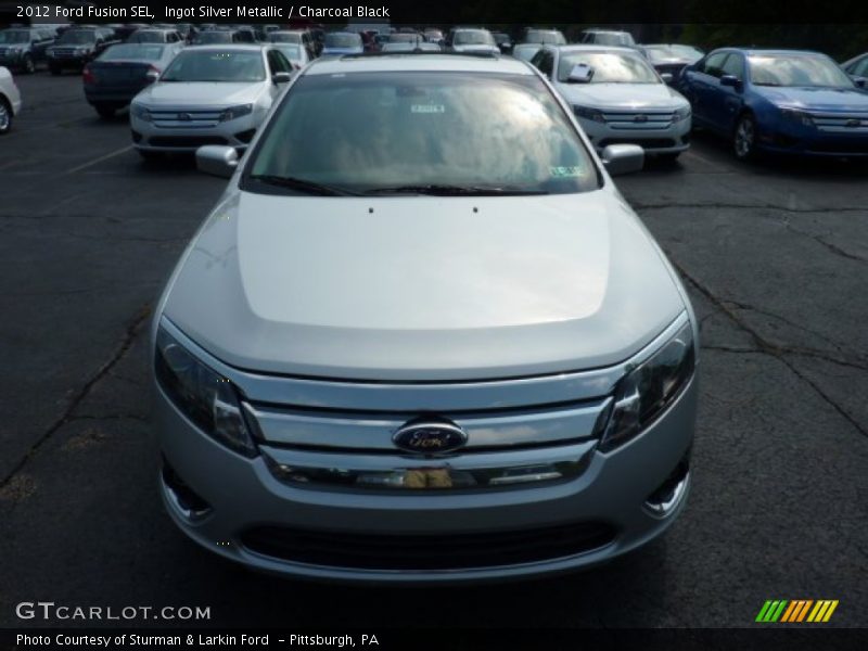 Ingot Silver Metallic / Charcoal Black 2012 Ford Fusion SEL