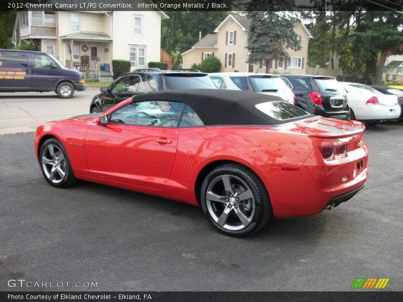  2012 Camaro LT/RS Convertible Inferno Orange Metallic