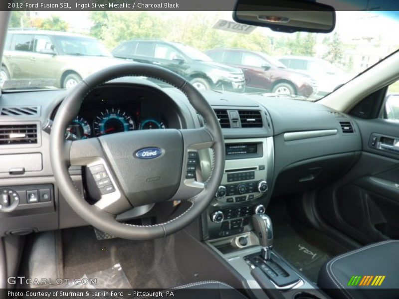 Ingot Silver Metallic / Charcoal Black 2012 Ford Fusion SEL