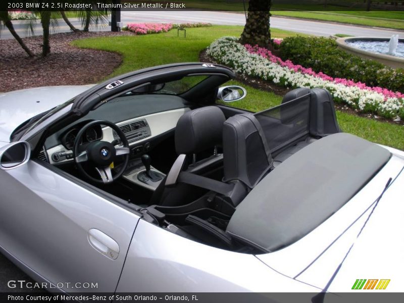 Titanium Silver Metallic / Black 2003 BMW Z4 2.5i Roadster