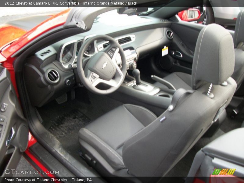  2012 Camaro LT/RS Convertible Black Interior