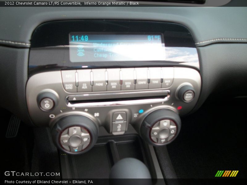Inferno Orange Metallic / Black 2012 Chevrolet Camaro LT/RS Convertible