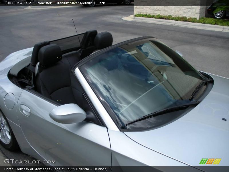 Titanium Silver Metallic / Black 2003 BMW Z4 2.5i Roadster