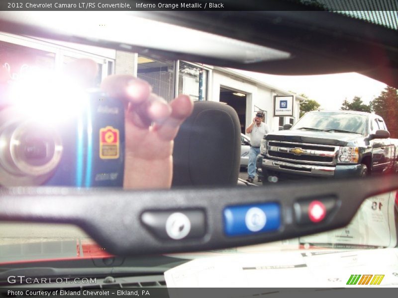 Inferno Orange Metallic / Black 2012 Chevrolet Camaro LT/RS Convertible