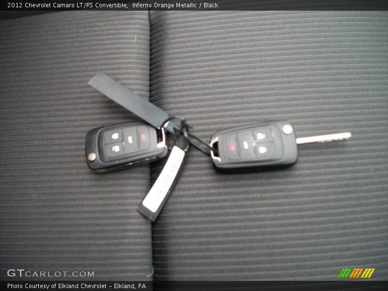 Keys of 2012 Camaro LT/RS Convertible