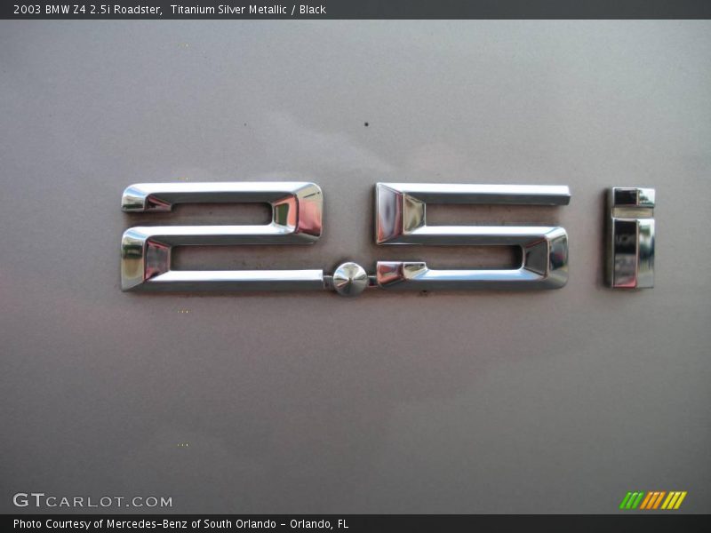 Titanium Silver Metallic / Black 2003 BMW Z4 2.5i Roadster