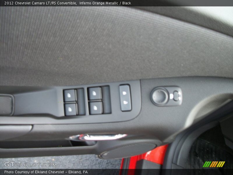 Inferno Orange Metallic / Black 2012 Chevrolet Camaro LT/RS Convertible