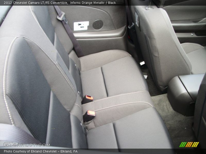 Inferno Orange Metallic / Black 2012 Chevrolet Camaro LT/RS Convertible