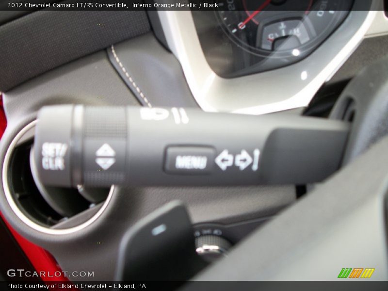 Inferno Orange Metallic / Black 2012 Chevrolet Camaro LT/RS Convertible