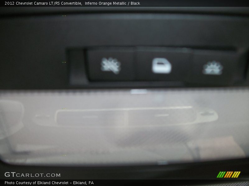 Inferno Orange Metallic / Black 2012 Chevrolet Camaro LT/RS Convertible
