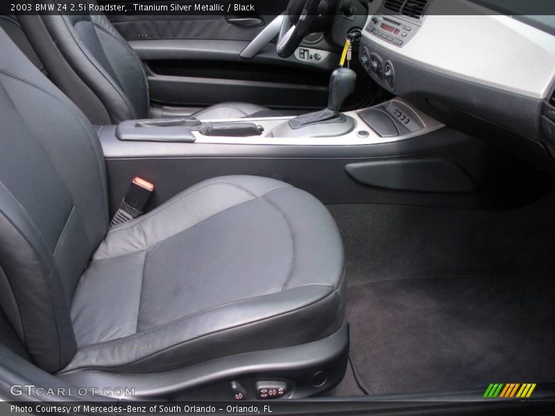 Titanium Silver Metallic / Black 2003 BMW Z4 2.5i Roadster