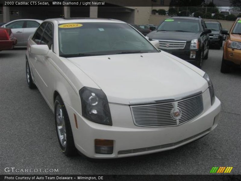 White Diamond / Light Neutral 2003 Cadillac CTS Sedan
