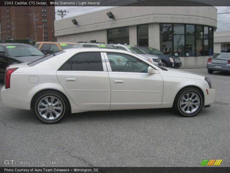 White Diamond / Light Neutral 2003 Cadillac CTS Sedan