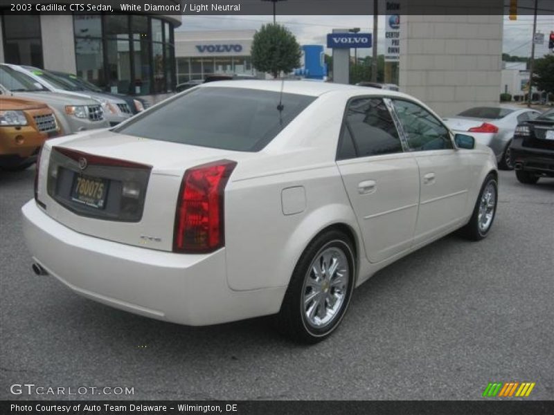 White Diamond / Light Neutral 2003 Cadillac CTS Sedan