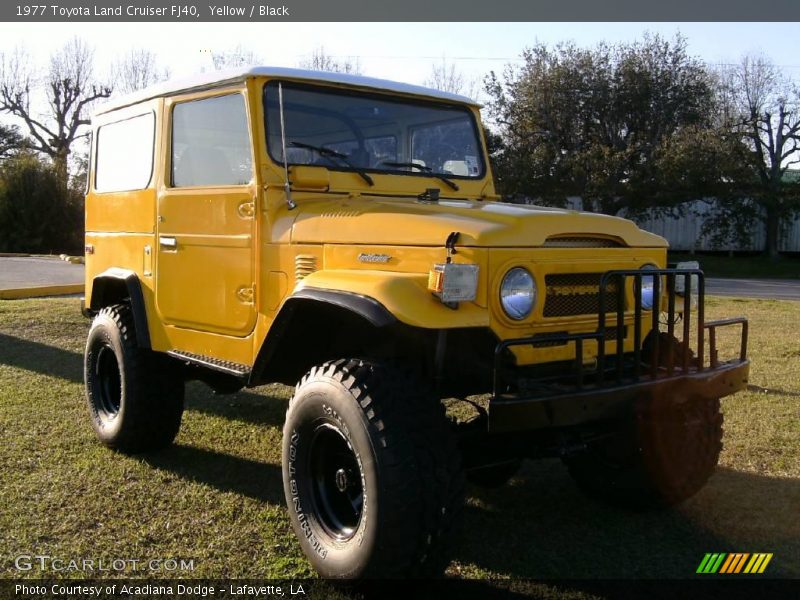 Yellow / Black 1977 Toyota Land Cruiser FJ40