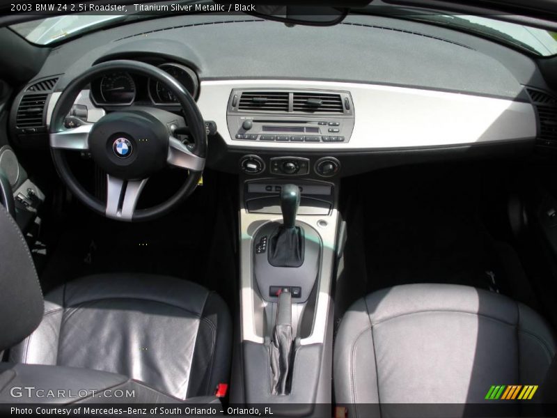 Titanium Silver Metallic / Black 2003 BMW Z4 2.5i Roadster