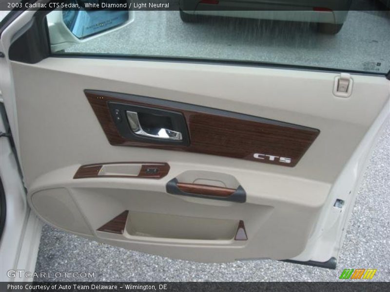 White Diamond / Light Neutral 2003 Cadillac CTS Sedan