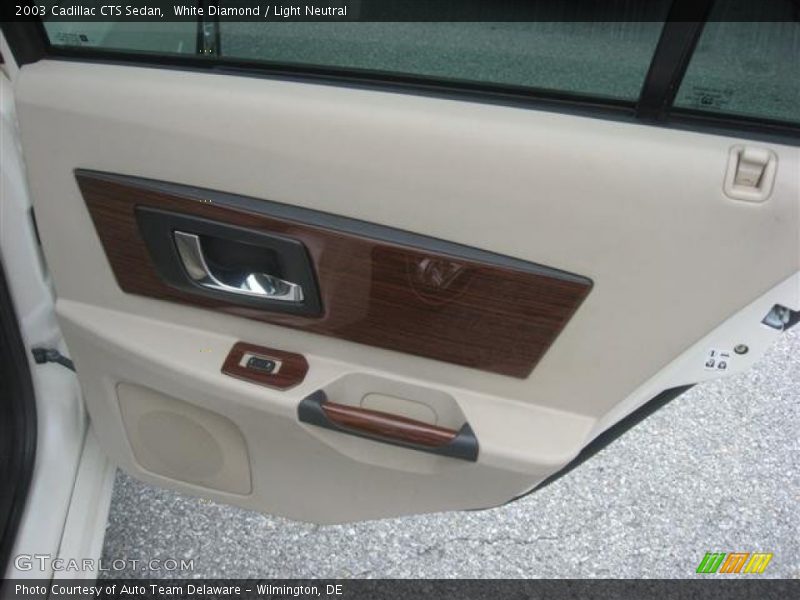 White Diamond / Light Neutral 2003 Cadillac CTS Sedan