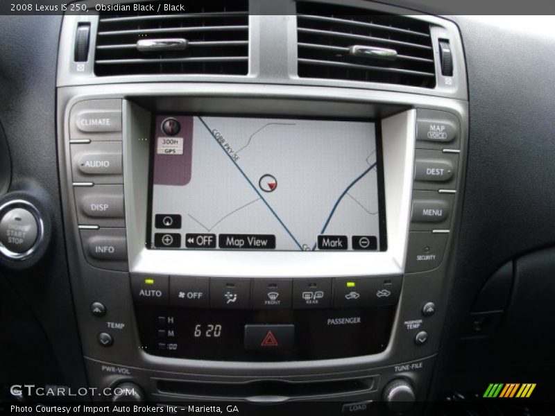 Obsidian Black / Black 2008 Lexus IS 250