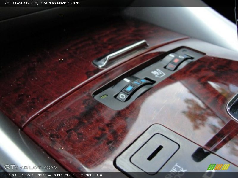 Obsidian Black / Black 2008 Lexus IS 250