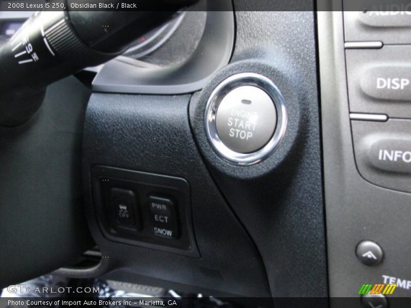 Obsidian Black / Black 2008 Lexus IS 250