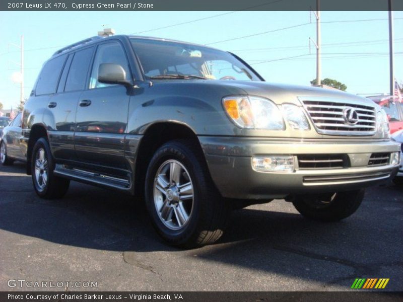 Cypress Green Pearl / Stone 2007 Lexus LX 470