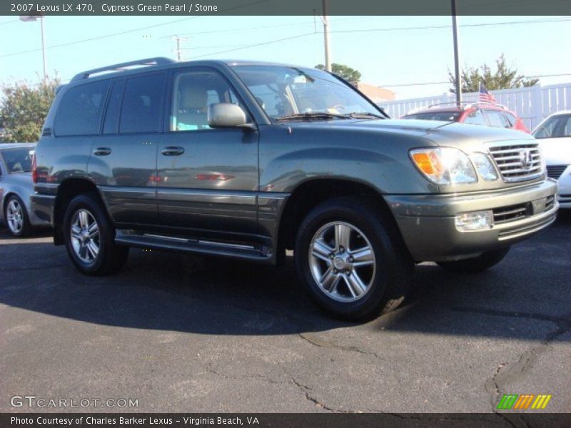 Cypress Green Pearl / Stone 2007 Lexus LX 470