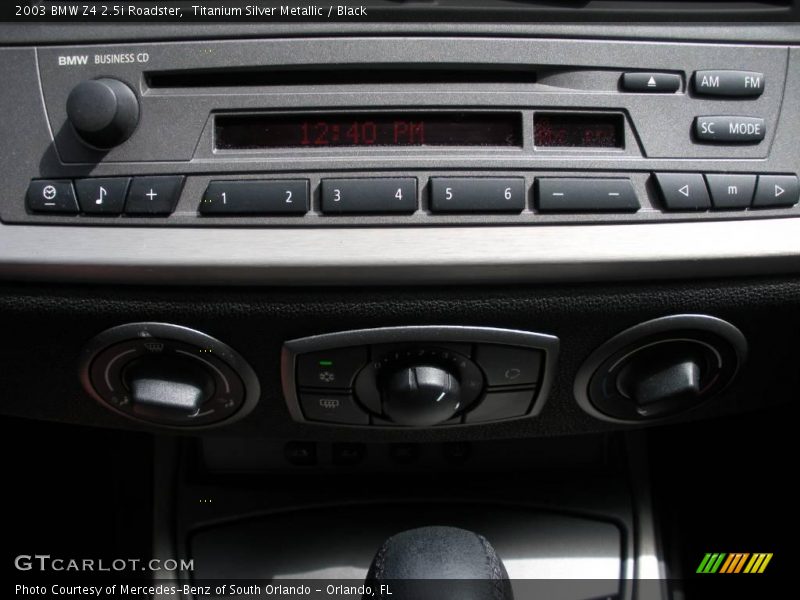 Titanium Silver Metallic / Black 2003 BMW Z4 2.5i Roadster