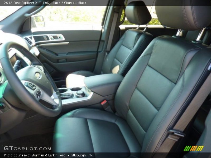  2012 Explorer XLT 4WD Charcoal Black Interior