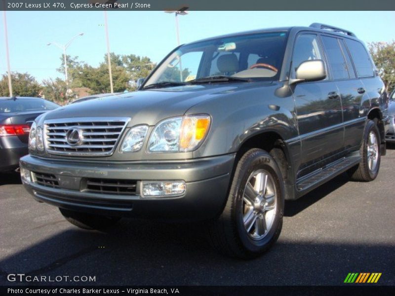 Cypress Green Pearl / Stone 2007 Lexus LX 470