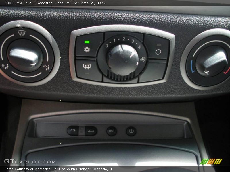 Titanium Silver Metallic / Black 2003 BMW Z4 2.5i Roadster