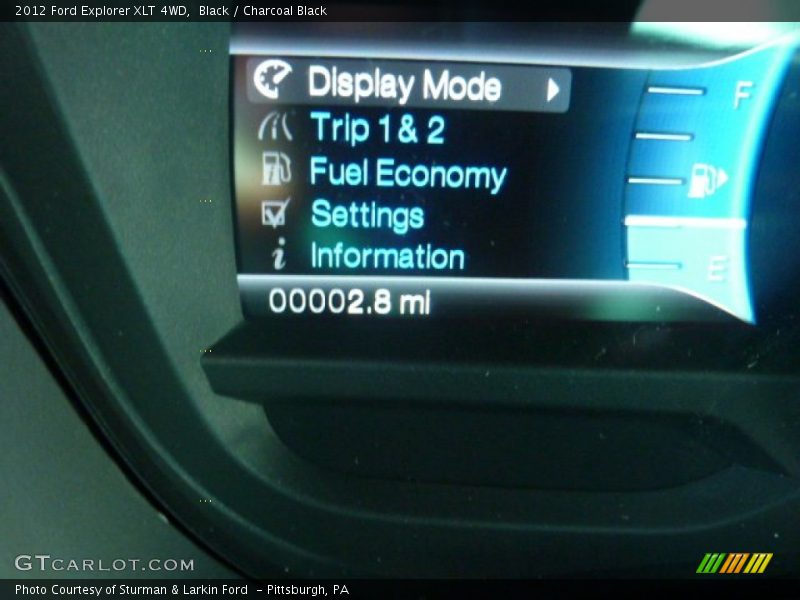 Black / Charcoal Black 2012 Ford Explorer XLT 4WD