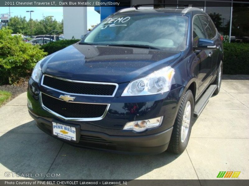Dark Blue Metallic / Ebony/Ebony 2011 Chevrolet Traverse LT
