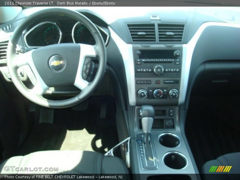 Dark Blue Metallic / Ebony/Ebony 2011 Chevrolet Traverse LT