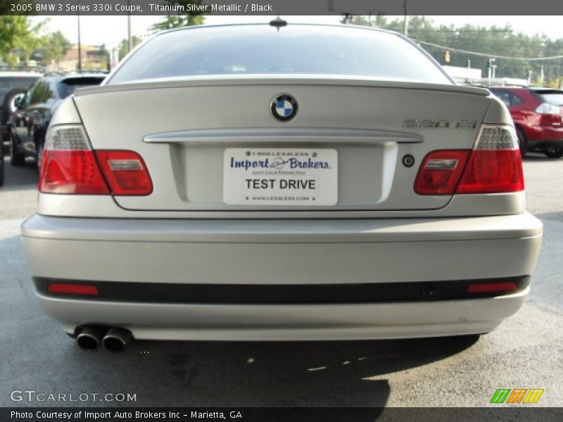 Titanium Silver Metallic / Black 2005 BMW 3 Series 330i Coupe