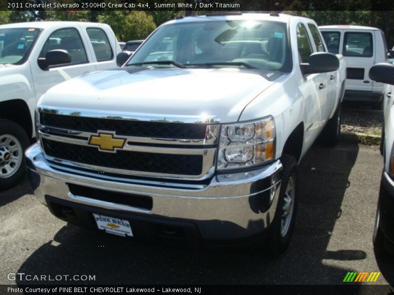 Summit White / Dark Titanium 2011 Chevrolet Silverado 2500HD Crew Cab 4x4