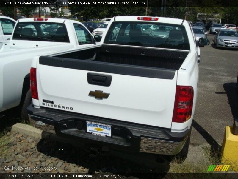 Summit White / Dark Titanium 2011 Chevrolet Silverado 2500HD Crew Cab 4x4