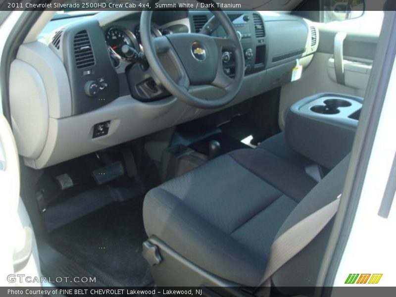 Summit White / Dark Titanium 2011 Chevrolet Silverado 2500HD Crew Cab 4x4