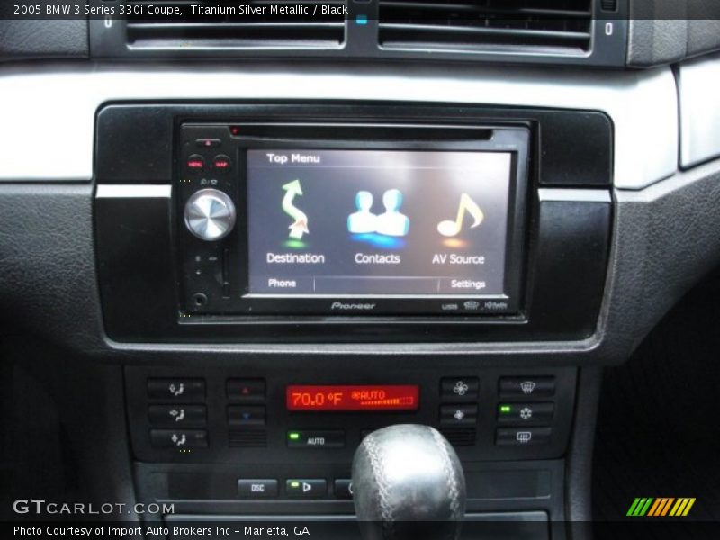 Titanium Silver Metallic / Black 2005 BMW 3 Series 330i Coupe