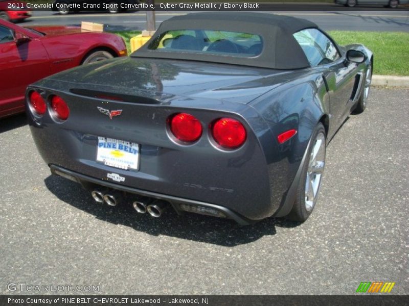 Cyber Gray Metallic / Ebony Black 2011 Chevrolet Corvette Grand Sport Convertible