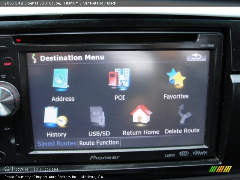 Titanium Silver Metallic / Black 2005 BMW 3 Series 330i Coupe