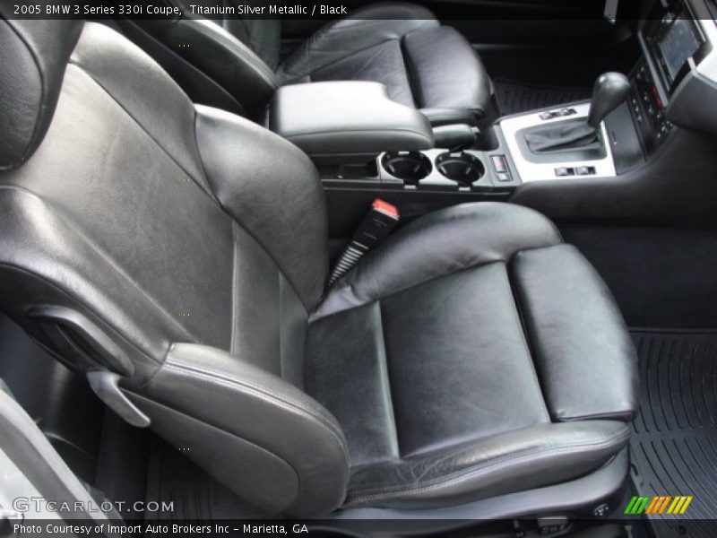 Titanium Silver Metallic / Black 2005 BMW 3 Series 330i Coupe