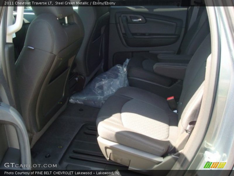 Steel Green Metallic / Ebony/Ebony 2011 Chevrolet Traverse LT