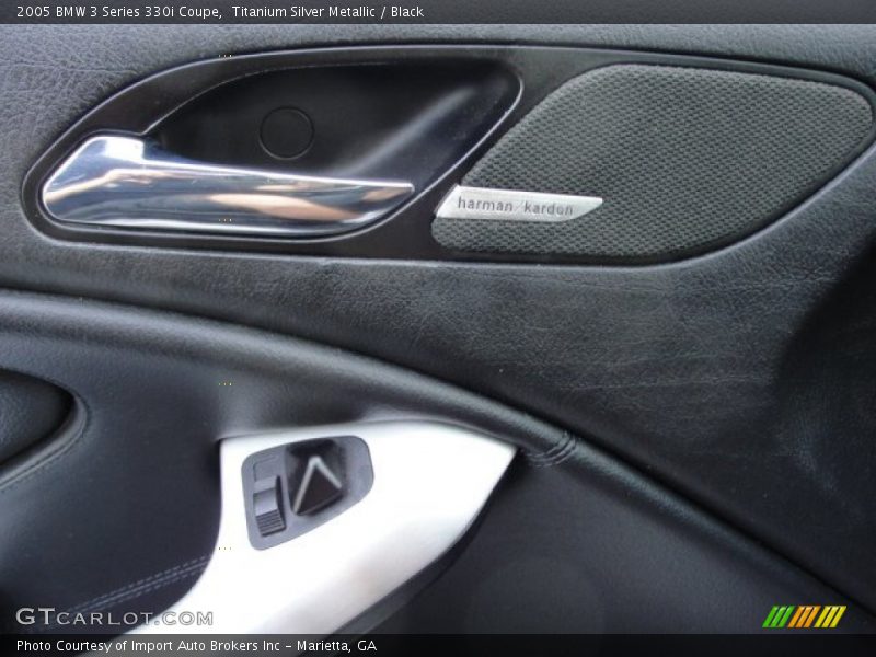 Titanium Silver Metallic / Black 2005 BMW 3 Series 330i Coupe