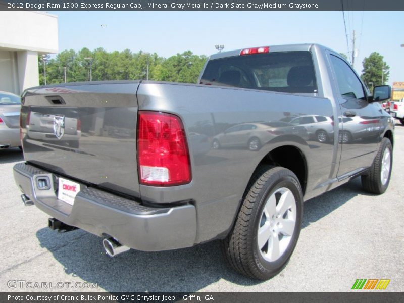 Mineral Gray Metallic / Dark Slate Gray/Medium Graystone 2012 Dodge Ram 1500 Express Regular Cab