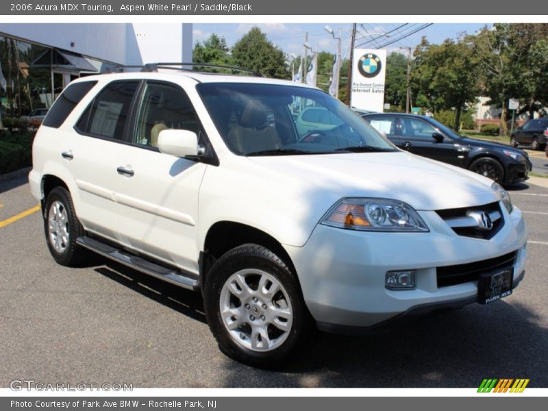 Aspen White Pearl / Saddle/Black 2006 Acura MDX Touring