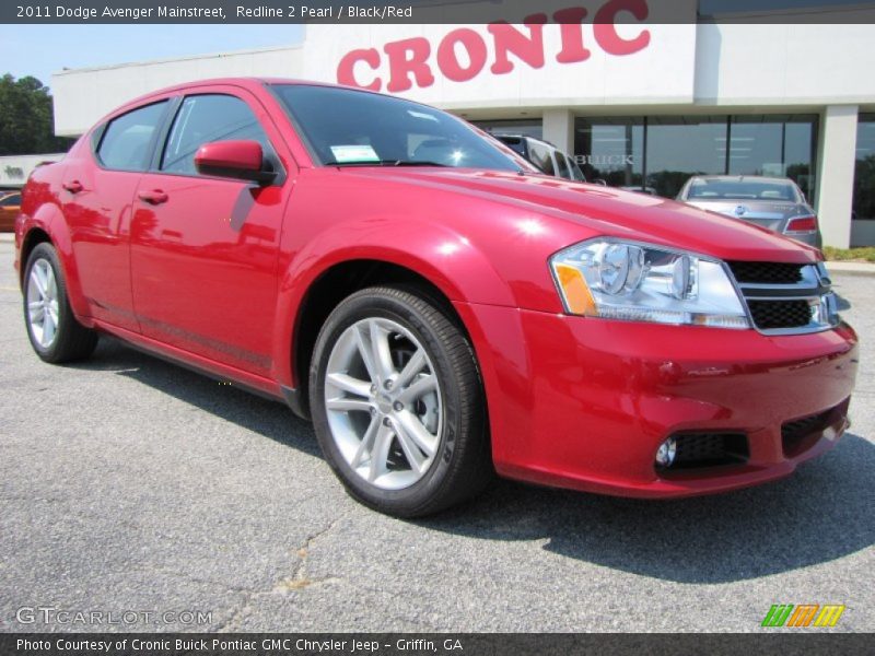 Redline 2 Pearl / Black/Red 2011 Dodge Avenger Mainstreet